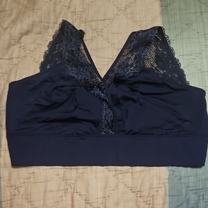 Cacique Navy Lace Bralette